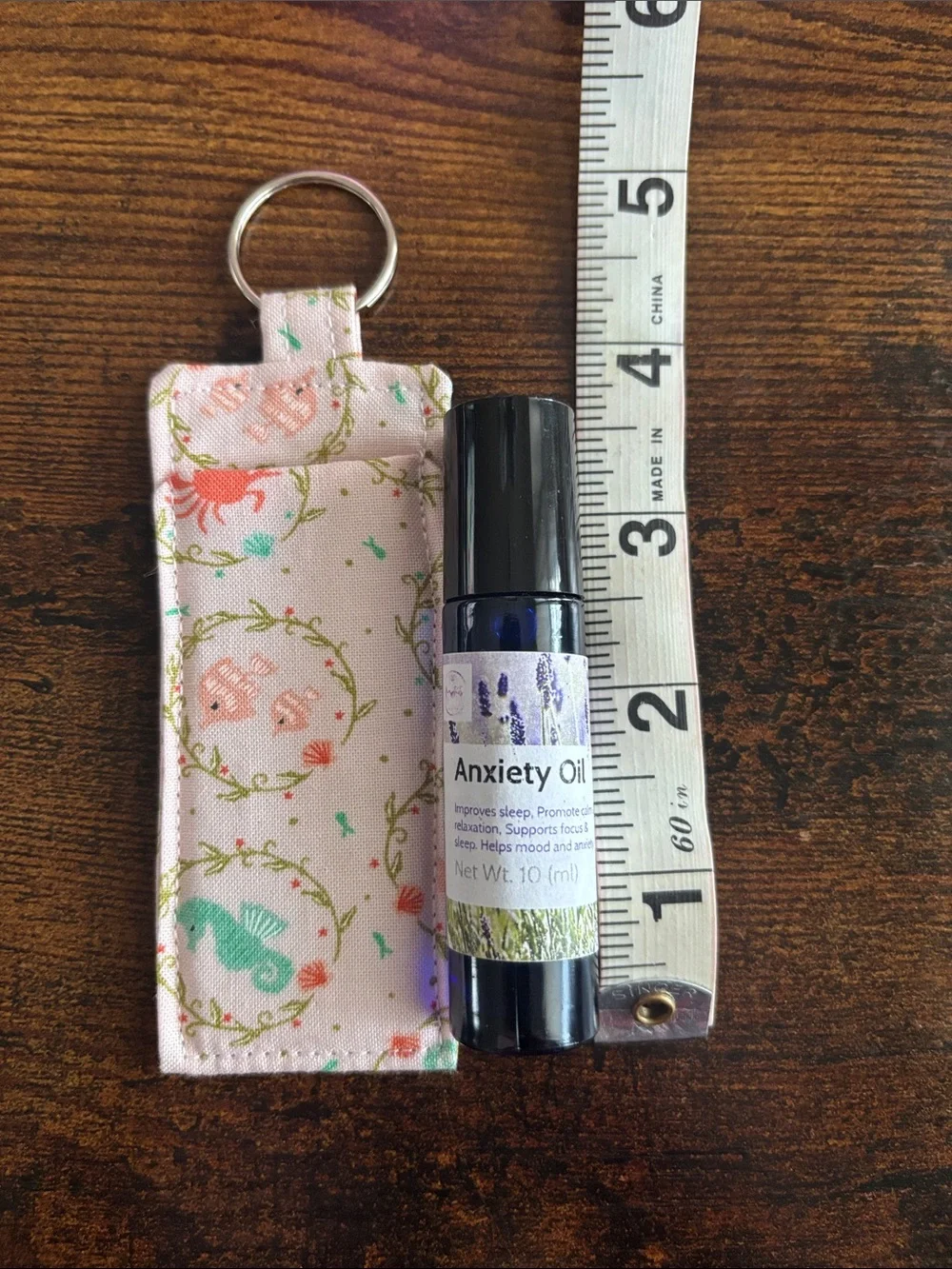 Handmade Keychain Roll-On Bottle Holder